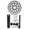 MTB Bike Crankset Hollow Integrated Double Chainrings 53‑39T Aluminum Alloy Bicycle Crank
