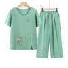 Completi estivi in stile nonna per donne di mezza età e anziane: T-shirt e Top Larghi per Donne di 80-90 Anni