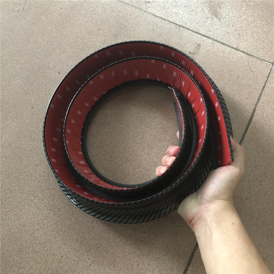 For Wide-Body Side Skirt 2M*4Cm (Pair)-Carbon Fiber tion