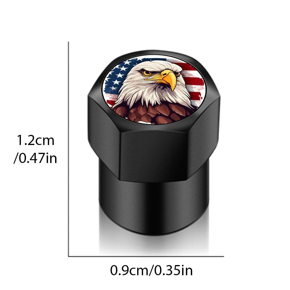4PCS/LOT DIY Universal For Eagle Shape Color Car Wheel Tire Air Valve Caps Stem Car Stickers For Cars Motor Auto Accessories Decor Gift