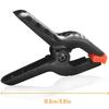 Spring Clamp - ZEAICOS - Set of 4 - 5.1 Cm - Hard Plastic - Black