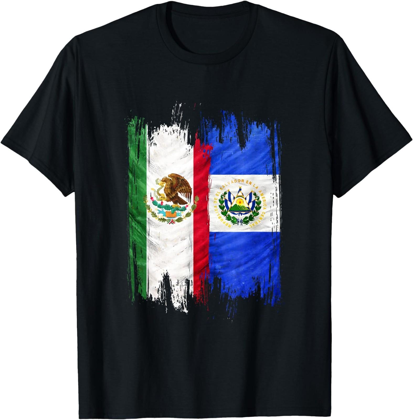 Mexico El Salvador T- Unisex T-Shirt M