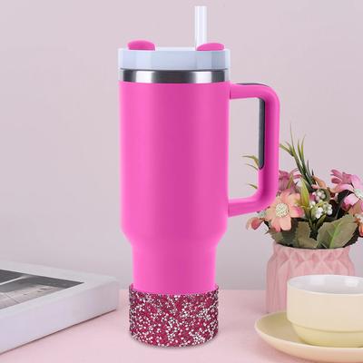 Silikonowy Brokatowy Spód Antypoślizgowy Rękaw na Butelkę na Wodę Spód Rękawa na Butelki na Wodę do Kubka Stanley 40oz Akcesoria