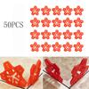 50 Stück Fliesen Nivelliersystem Abstandshalter Clips für Boden Wand Fuge 1-3mm Bauwerkzeug Roter PE-Kunststoff Wiederverwendbar