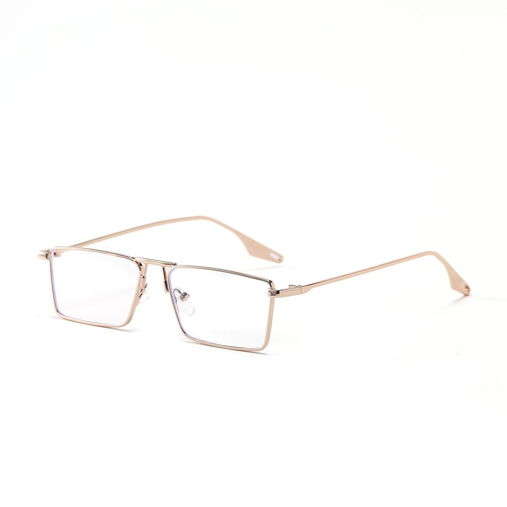 Glasses 219153 Gold Frame Metal Small Frame Square Frame Sunglasses Gradual Change Color Sunglasses Flat Glasses