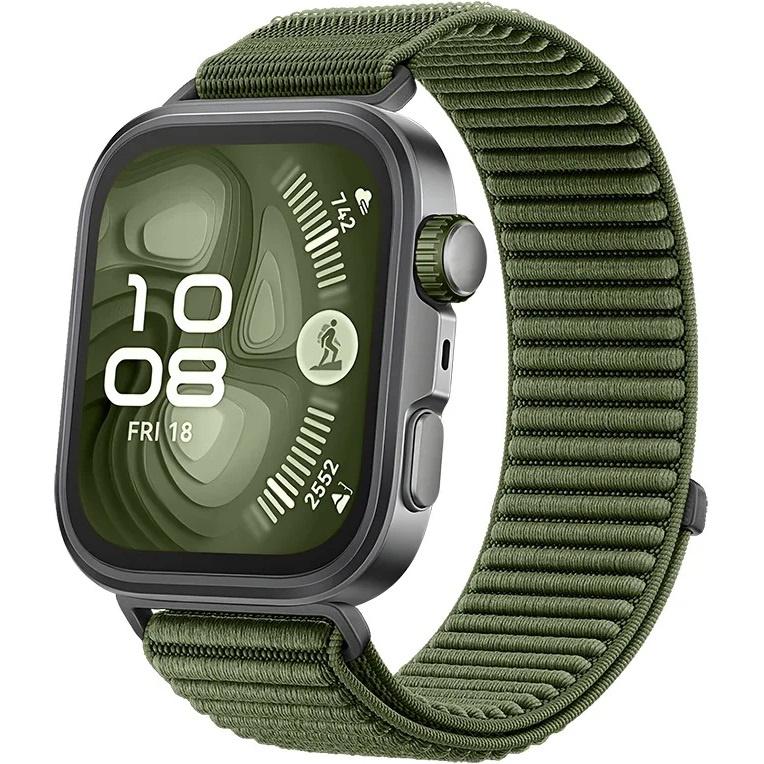 Nylon Strap for Huawei Watch Fit 4 / 4 Pro / 3, Dark Green