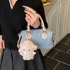 Denim Mini Boston Bag Women's Shoulder Crossbody Bag