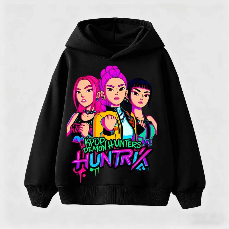 Kpop Witch Hunt Boys, Girls, Children, Middle-aged and Young Adults, Spring and Autumn Hoodies, Thin Sweatshirts