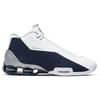 Nike Shox BB4 White Silver Navy Sneakers AT7843-100