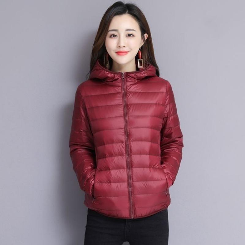 Short Cotton Coat for Women 2025 Autumn and Winter New Style Light Cotton Coat for Women Hooded Loose Warm Jacket