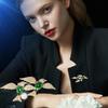 Mode Exquisite Doppelte Fliegende Vögel Broschen Für Damen Kleidung Mantel Schmuck Accessoires Geschenke