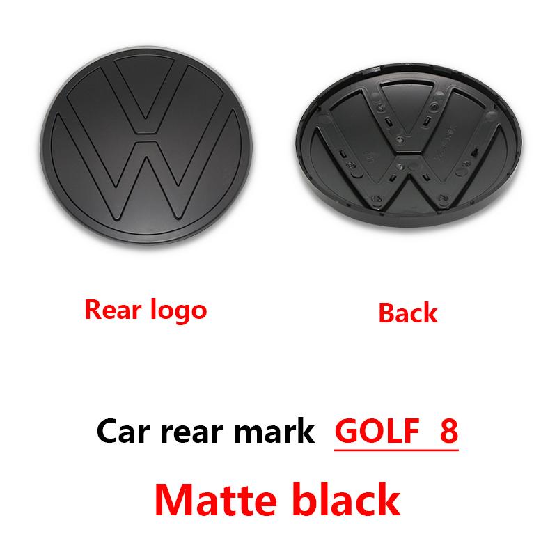 140mm Car Front 122mm Rear Trunk Emblem Grille Lid Logo Badge and Accessories For VW Golf 8 Car Modification Upgrade Accessories Zl1
