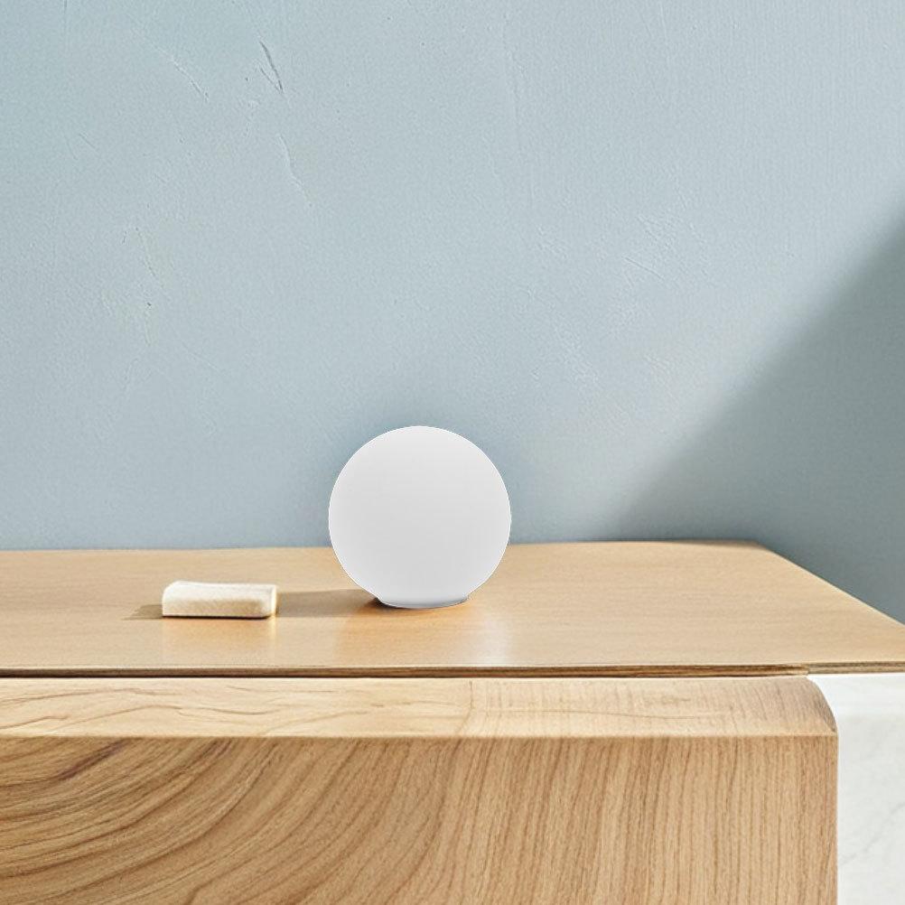 2 Stück runder Lampenschirm 80 mm milchig weiß bruchsicheres Glas G9-Sockel weiche diffuse Beleuchtung für Wohnzimmer modern dekorativ