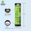 18650 3.7V Rechargeable 2600mAh Lithium-Ion Battery for Flashlights