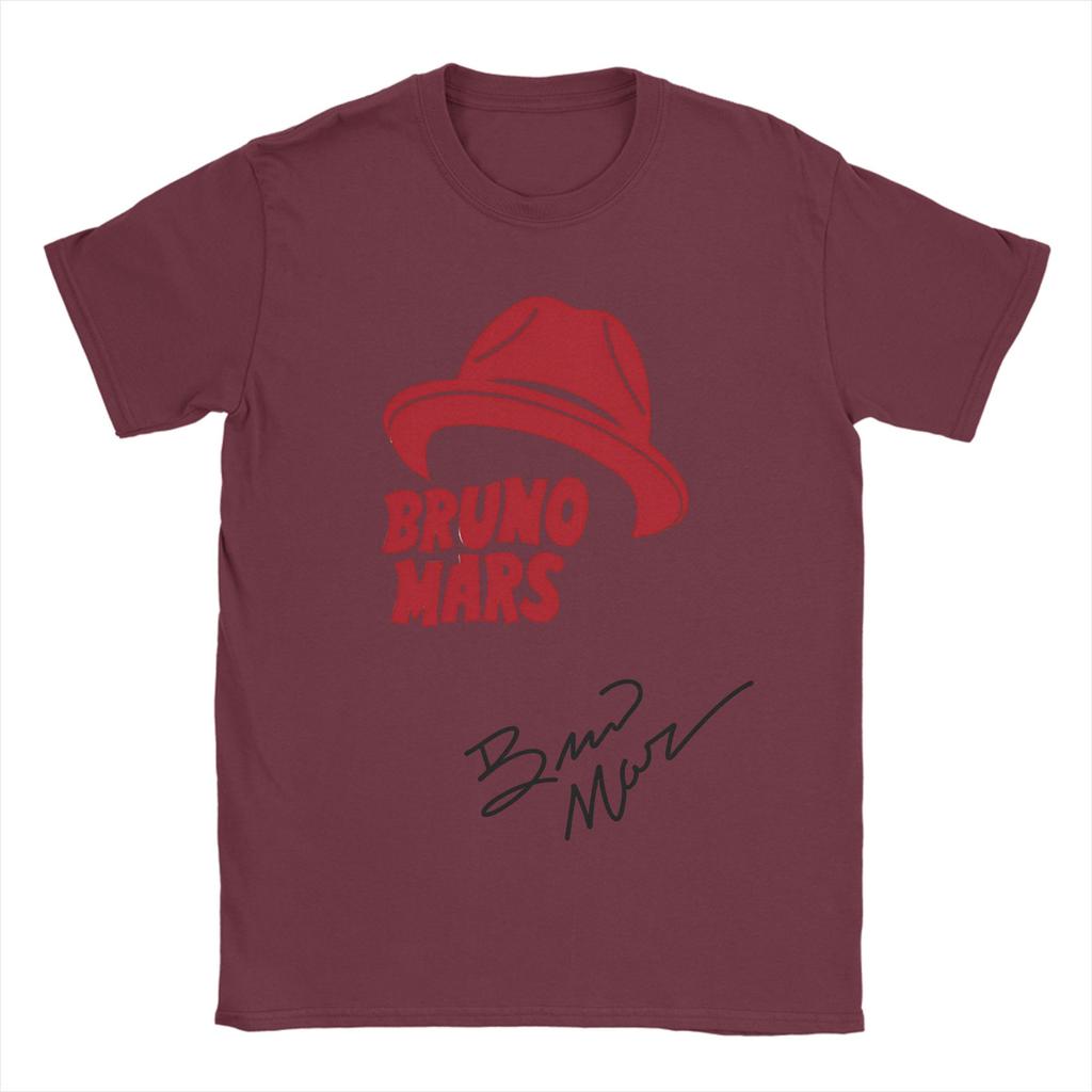 Bruno Mars The Romantic Tour 2026 100 Cotton TShirt For Men Summer Vintage TShirts ONeck Hippie Tees Oversized Wholesale Tops
