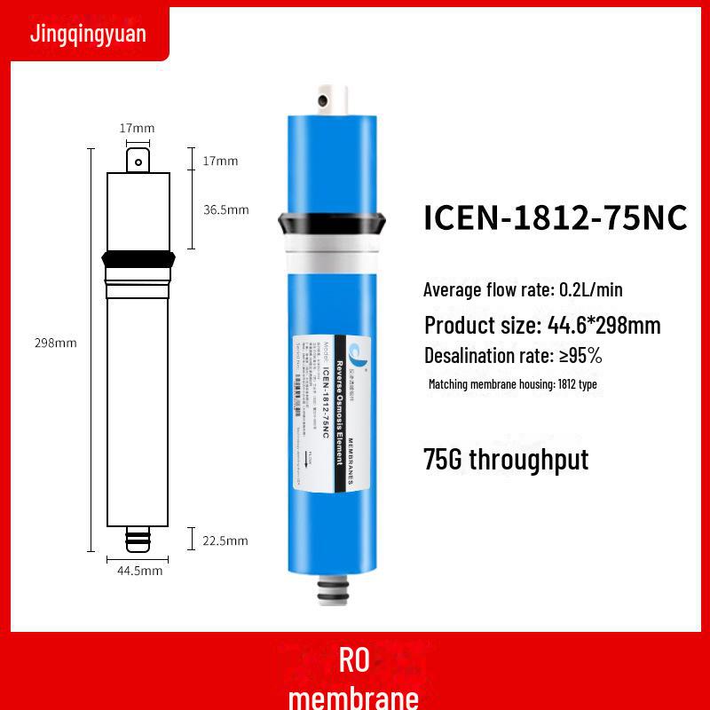 Universal RO Membrane Water Purifier Filter, 75g/100g/400g, for Direct Drinking