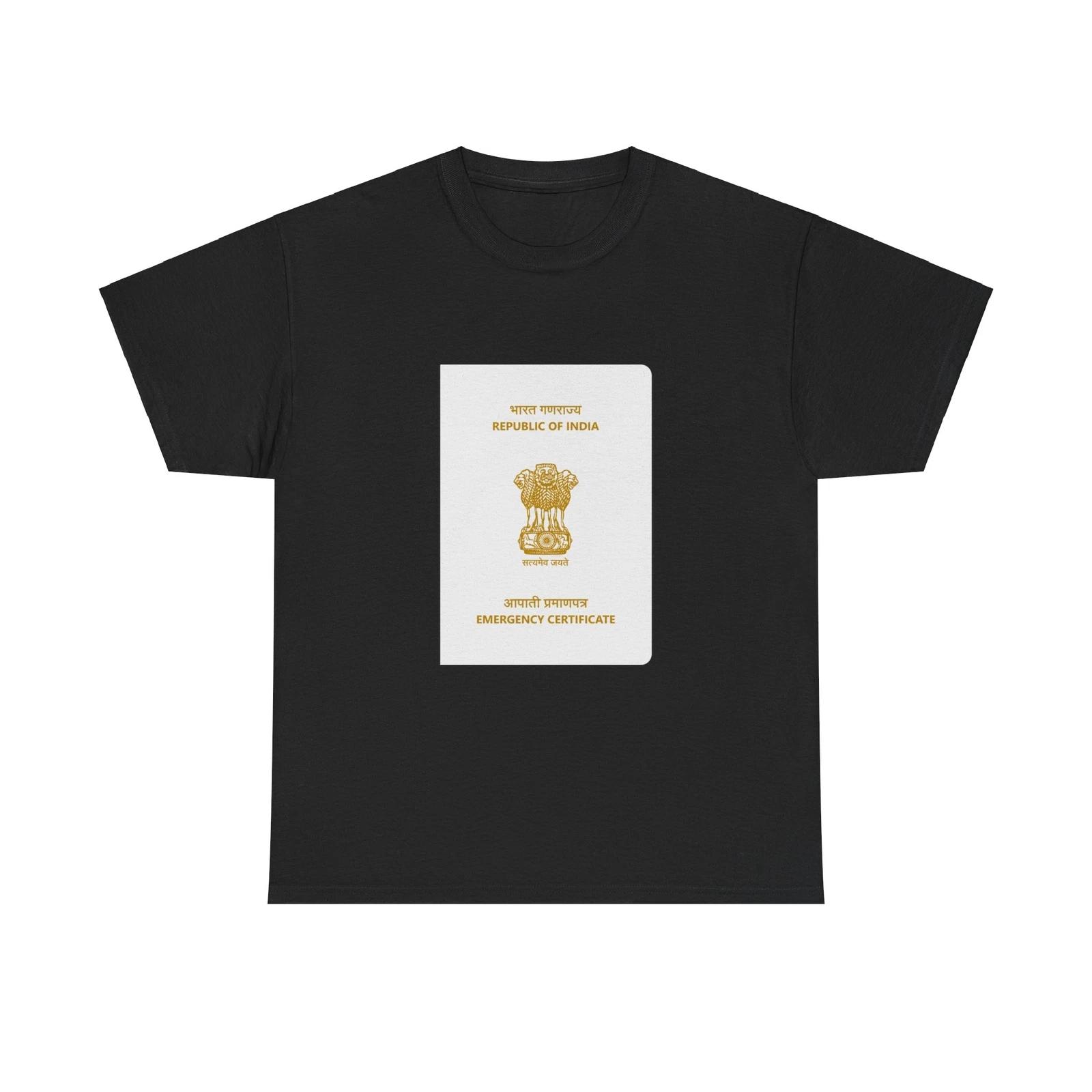Indian Emergency Certificate - T shirt XL