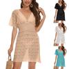 Women's Cover Up Edge Hollow Beach Cover Up Loose Dress