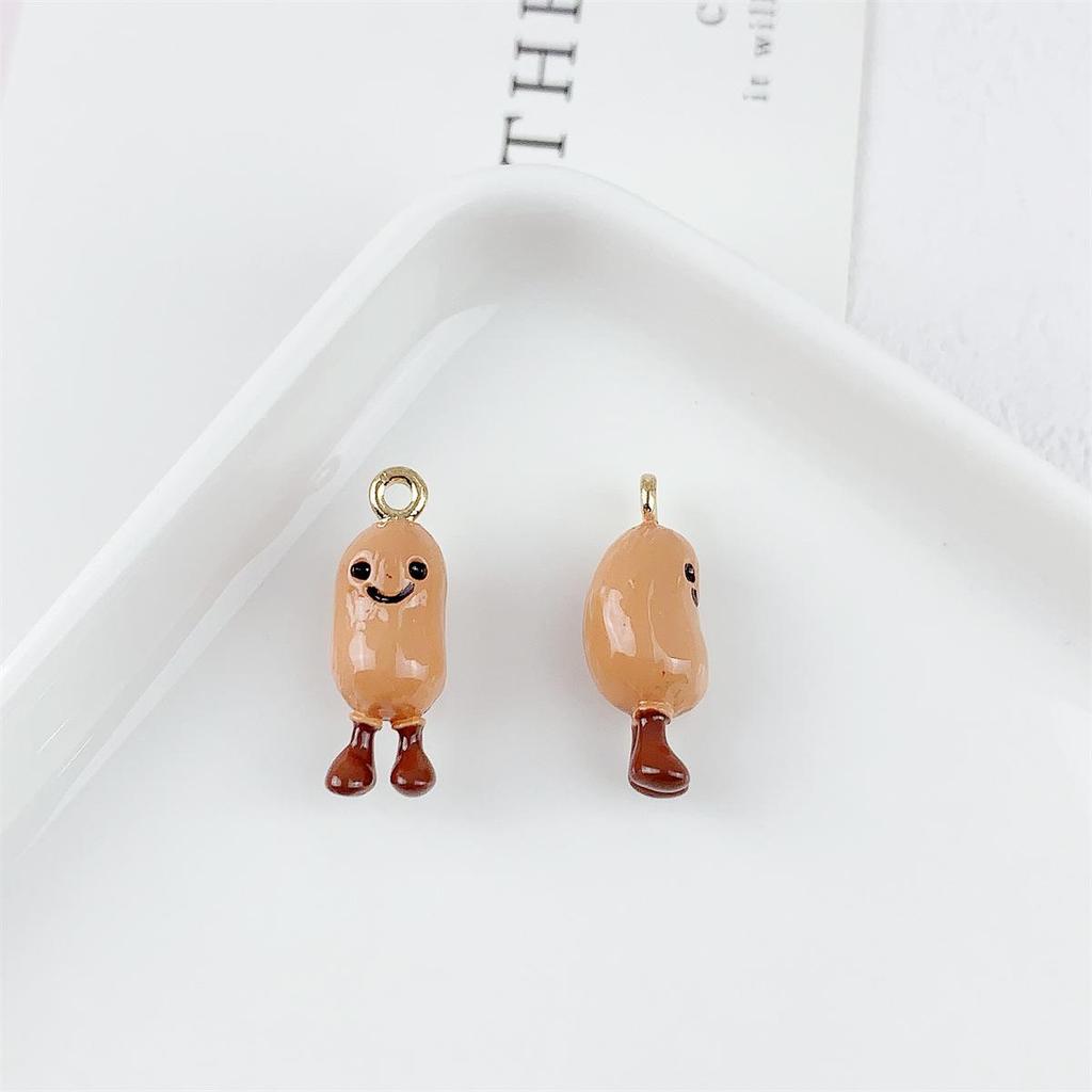 Alloy Drip Oil Cartoon Potato Pendant for DIY Jewelry Making