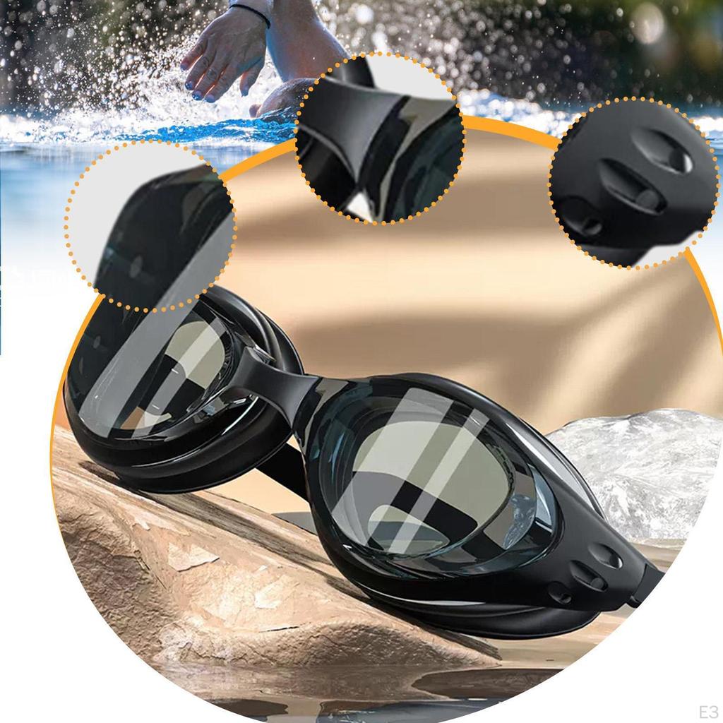 Swimming Goggles Anti Fog Portable Comfortable for Men Women with Nose Piece