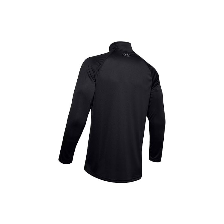 Under Armour Velocity 2.0 Casual Breathable Half-Zip Sports Long Sleeve T-Shirt Men Tops Black 1345712-001