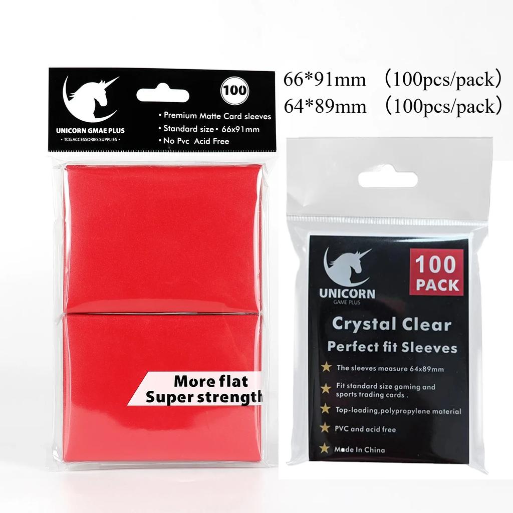 200 PEZZI Buste Standard per Carte da Gioco Carte Collezionabili Buste Doppia Strato Opache per Pokemon MTG Baseball Sport Card Gioco da Tavolo