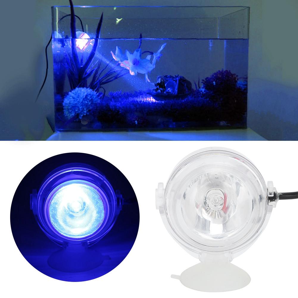 LED Akvarijní Ponorné Bodové Světlo Akvárium Podvodní Obojživelná Osvětlovací Lampa (Modrý bodový reflektor