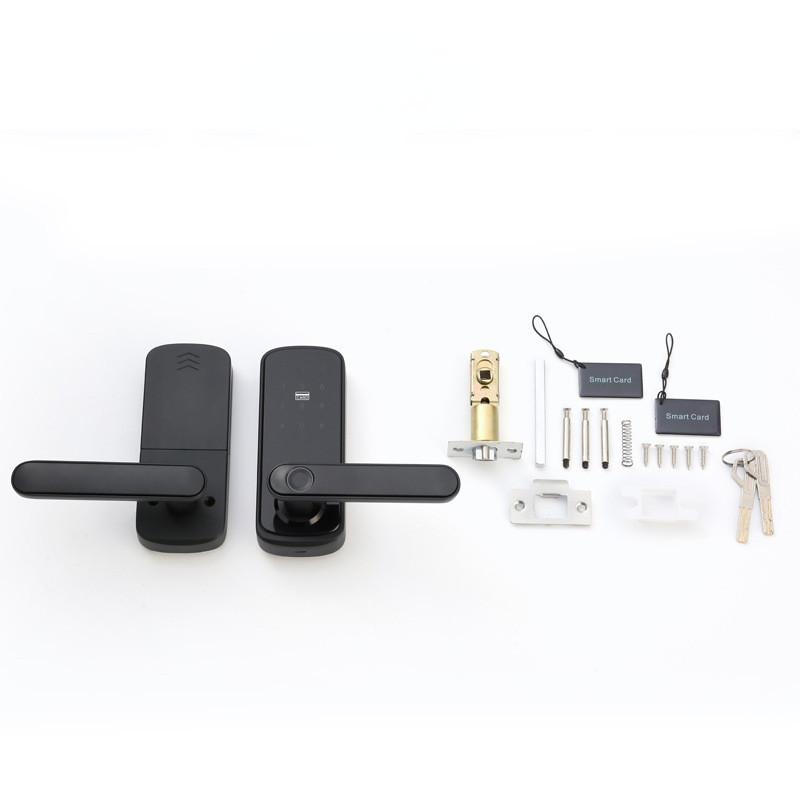 Single Tongue Fingerprint Lock Remote Password Aluminum Door Lock WIFI Bluetooth Smart Lock