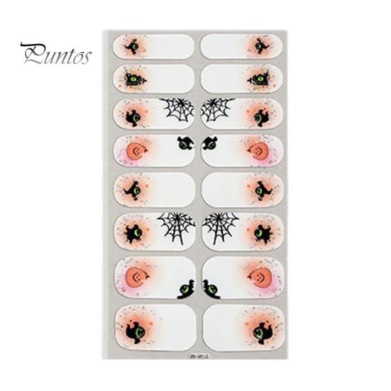 Festival Nail Wraps Halloween Glow-in-the-Dark Stickers, Gothic Spider Web Ghost Manicure No Damage Stickers Decoration Decals, Art Accessories