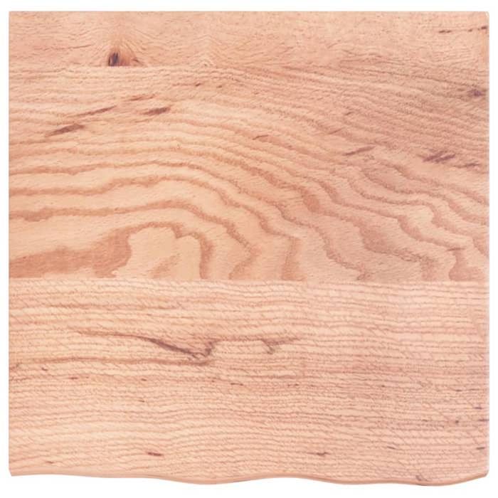 VidaXL Table Top Light Brown 60x60x2 Cm Treated Oak Wood 3156350