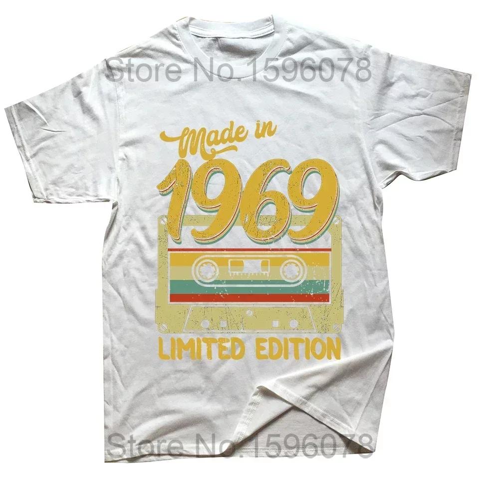 55 Year Old Gifts Vintage 1969 Limited Edition 55th Birthday T Shirt Tee Tops Round Neck Fashion Tshirt Clothing Casual T-shirts