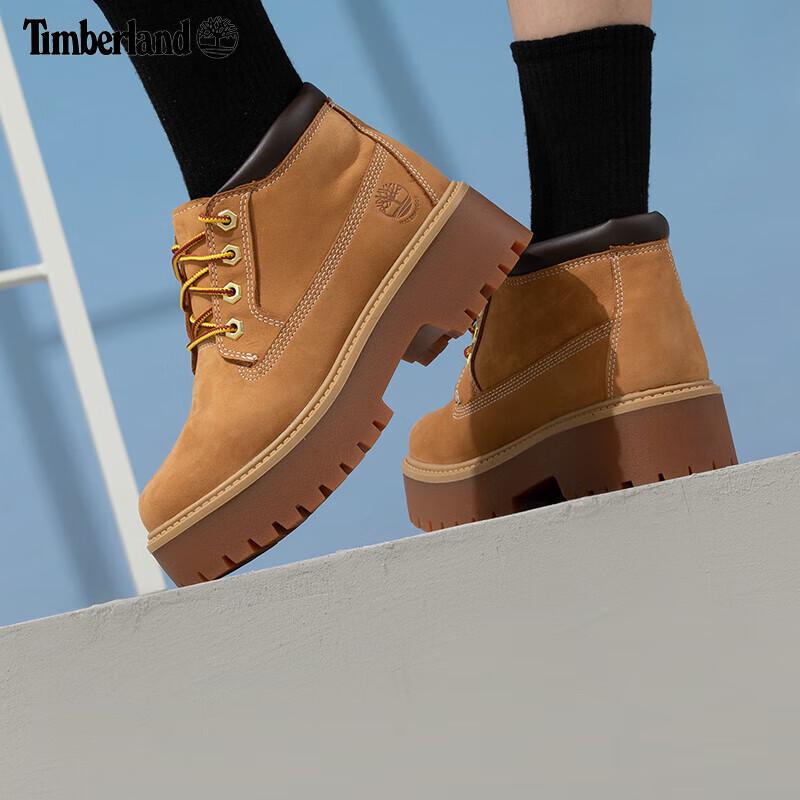 

Женские водонепроницаемые кожаные ботинки на платформе Timberland US 7.5
