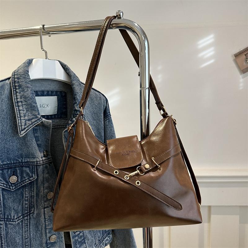 Women Fashion PU Leather Crossbody Bag Durable Adjustable Shoulder Bag Simple Backpack Bag Girls
