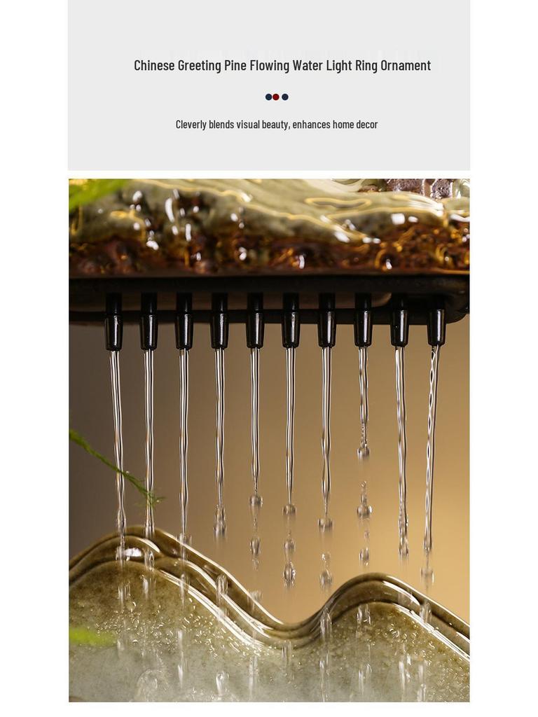 Flowing Water Backflow Incense Fountain & Humidifier - Perfect for Home, Office, or Gift Decoration.