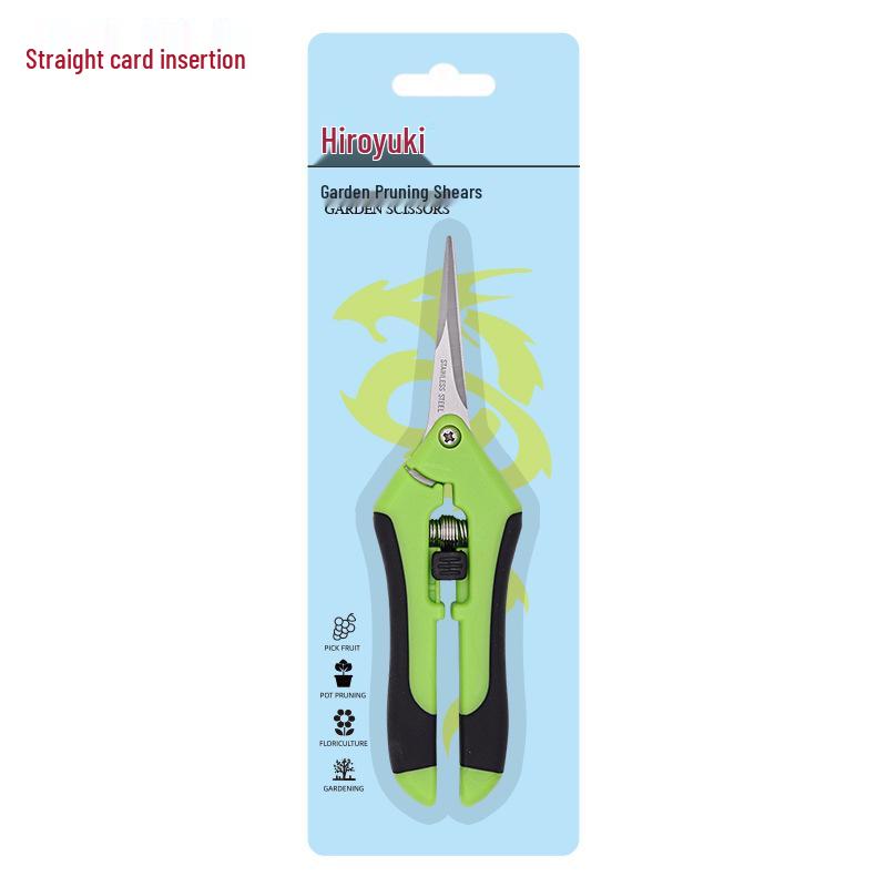 Stainless Steel Straight Head Pruning Shears for Flowers, Branches, and Fruit Trees.