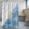 Bathroom Thickened Waterproof Curtain Mildew Proof Shower Curtain Shower Partition Curtain Shower Curtain Bathroom Curtain Free Perforation