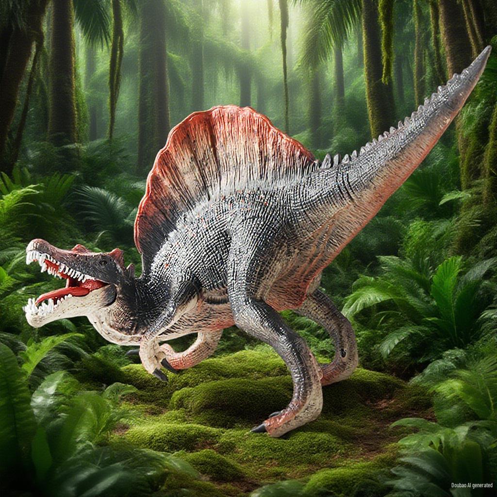 Spinosaurus & T-Rex Dinosaur Desktop Ornament for Kids