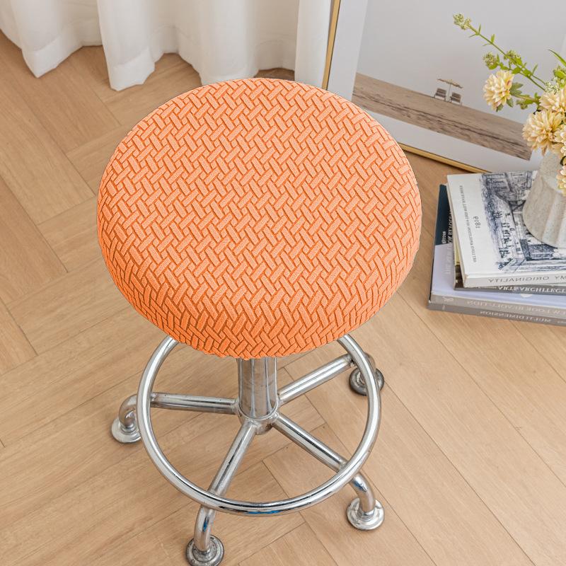 Anti-slip Round Stool Cover Chair Bench Protective Cover Bar Beauty Salon Swivel Chair Round Cloth Seat Cover