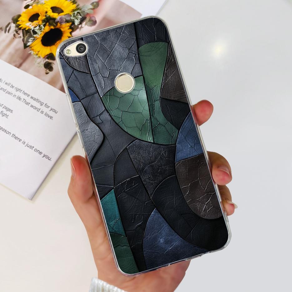 For Huawei P8 Lite 2017 Case Honor 8 Lite Luxury Painted Cover Clear Silicone Soft TPU Phone Case For Huawei GR3 2017 Back Cover
