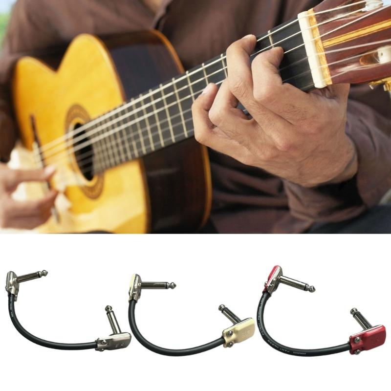 Low Noise Quality Guitar Patches Cable Right Angle Guitar Patches Cables Professional Patches Cables for Guitar Pedals