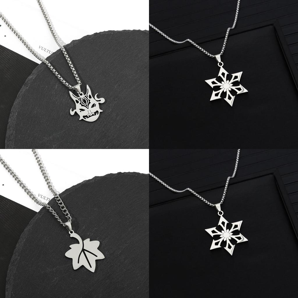 Genshin Impact Pendant Stylish Kids Birthday Gift Cosplay Accessory In Steel