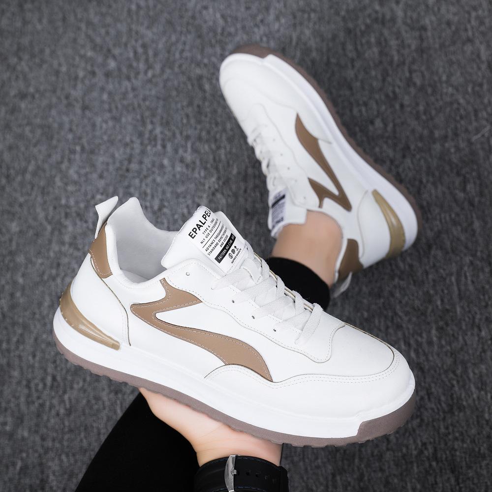 Men New Fashion Casual Shoes Men  Autumn Outdoor Tennis Sneakers Men Lightweight Comfortable Lace Up Leather Shoes Footwears