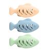Silicone Fish Cat Toy Interactive Indoor Cats Feeder Toy Multi-Functional Treat Dispenser Kitten Teething Chew Toy Pet Supplies