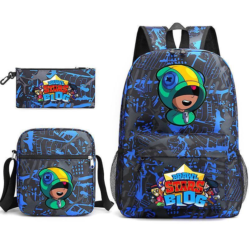Heat Transfer Three-Piece Schoolbag Cartoon Peripheral Printing Backpack Student Satchel Pencil Case