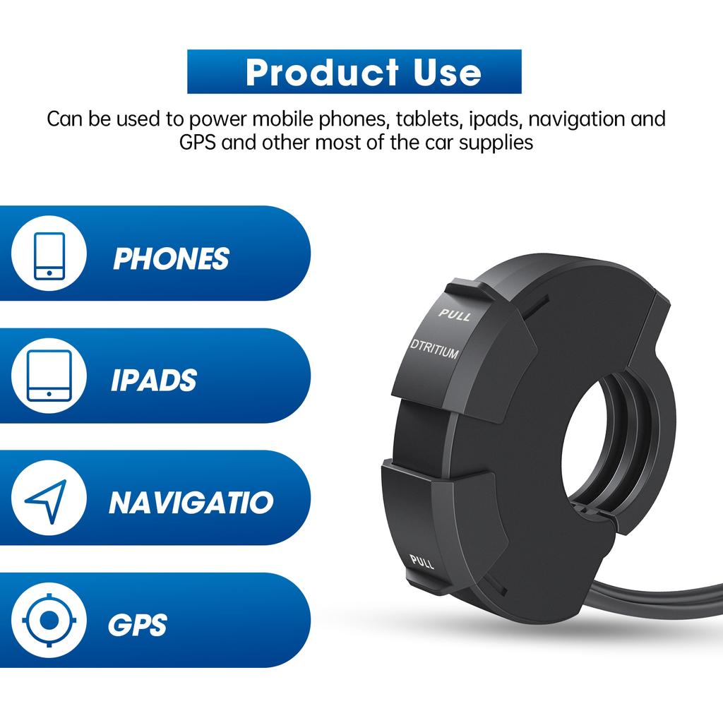 Motorcycle Cell Phone Support Handlebar Bracket Mobile Mirror Mount Navigation Stand Aluminum Anti Vibration Handle Holder Bike