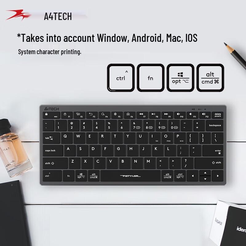 A4Tech FBX51C Portable Wireless Bluetooth Keyboard