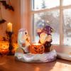 Ghost Shape Mold 4Pcs Halloween Silicone Candle Molds Set, DIY Gnome Pumpkin Handmade Soap Crafts Mold, Epoxy Resin Casting for Festival Crafting
