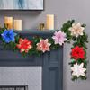 10 Pcs New Arrival Christmas Poinsettia Flowers for Decor, Home Decor Artificial Flowers, Christmas Tree Decor Covers Flower, New Year's Tree Decor