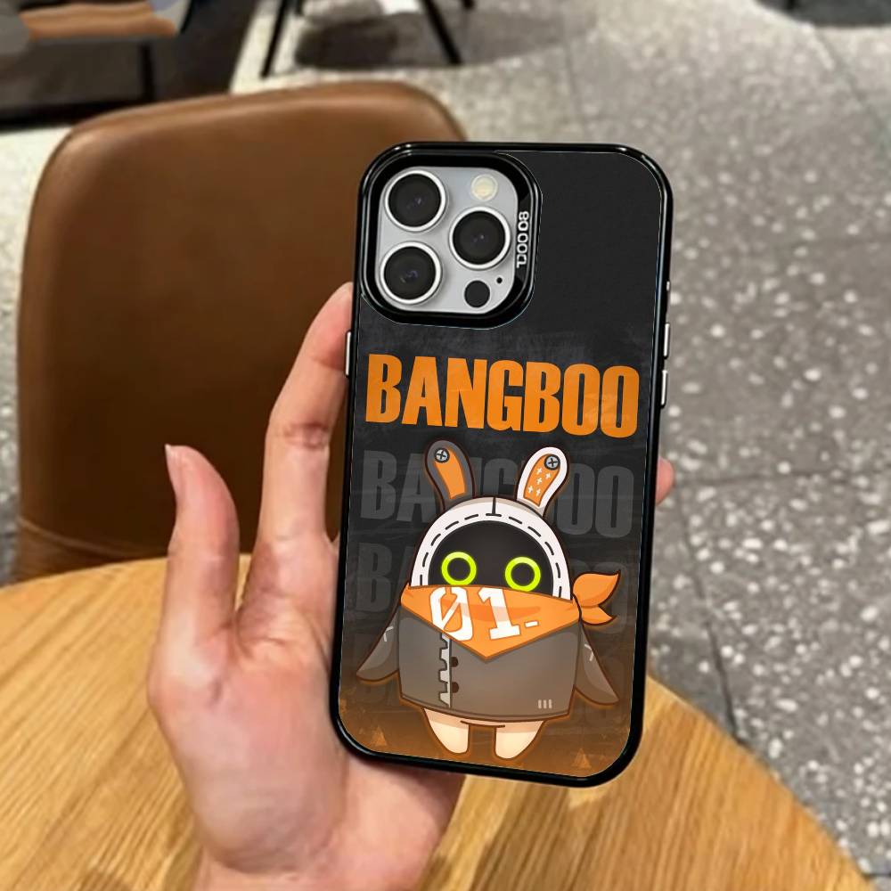 

Z-Zenless Z-Zone Zero ZZZ Bangboo Phone Case For iPhone17,16,15,14,13,12,11 Plus,Pro Max Colored Silver Plated Inside Cover iPhone13PRO