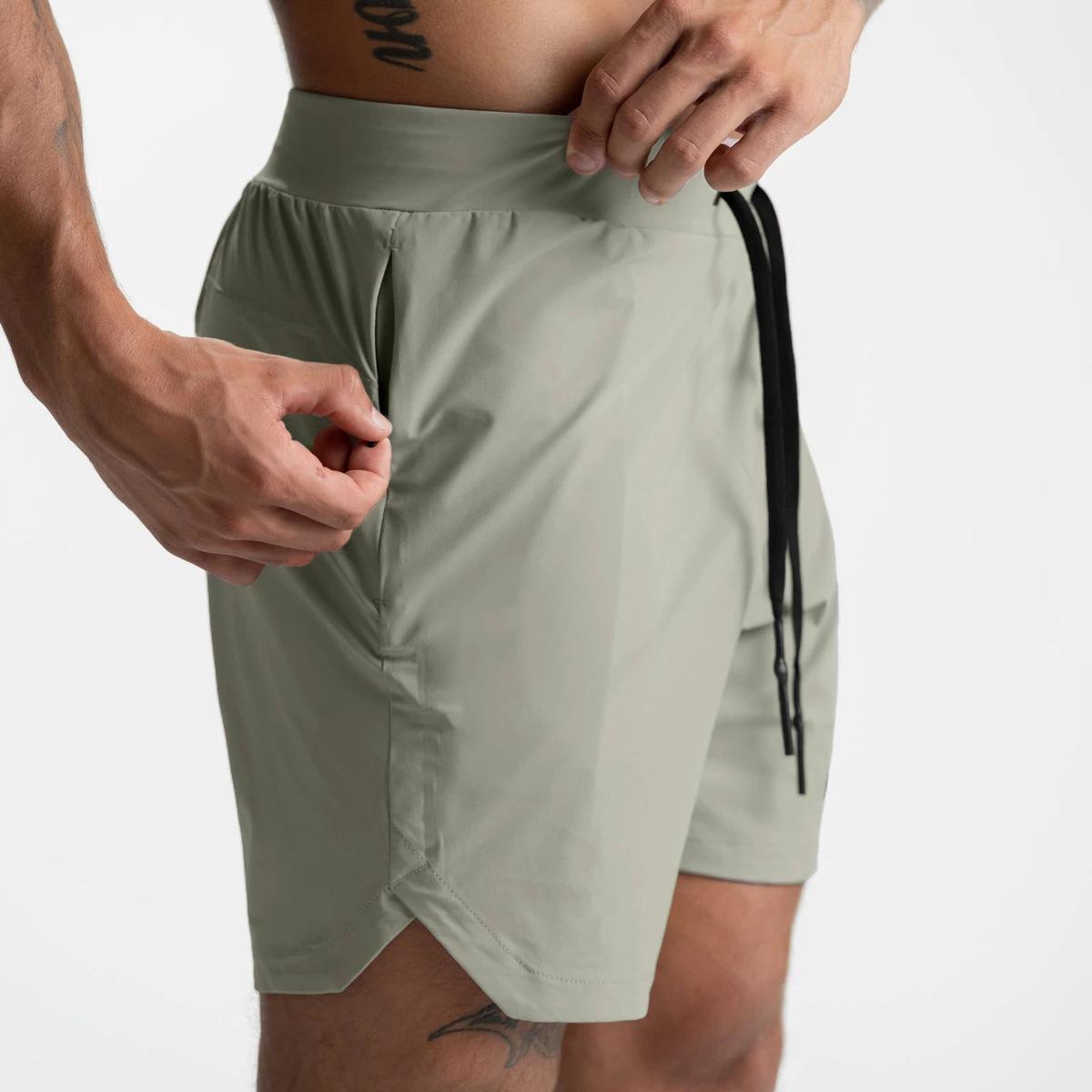 

Single Layer Five Quarter Pants Summer Solid Color Casual Sports and Fitness Men s Shorts XXL світло-зелений колір